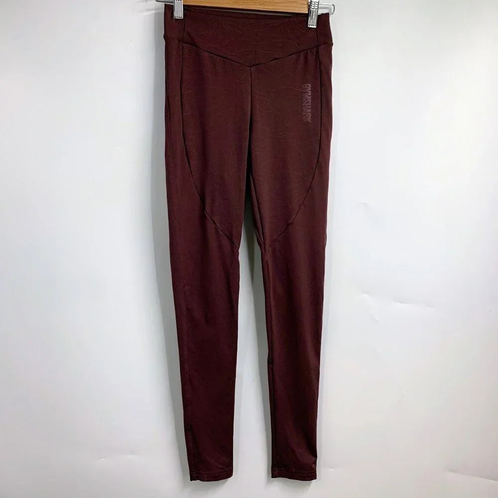 Gymshark Women's Terra High Sheen Embossed GLLG3677 Athletic Pants Size M